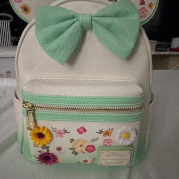 Loungefly presses flower backpack mini backpack